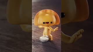 Could a Pierog be any cuter? Course not 🕺 #3dartist #3danimation #shortsvideo #poland #pierogi #3d