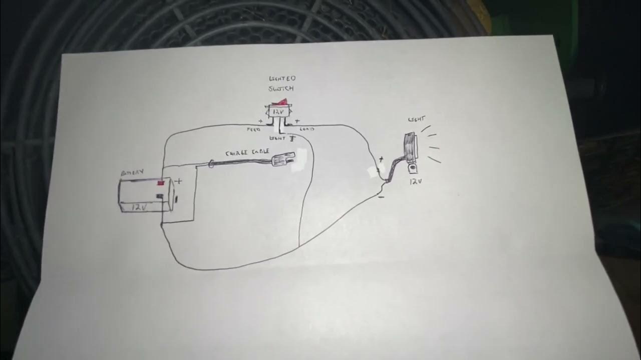 Snowblower lighting (no stator) part 2, explained with wiring diagram