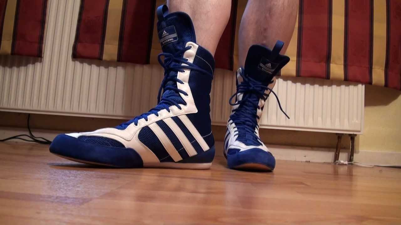 Blue Tygun 2 boxing boots - YouTube