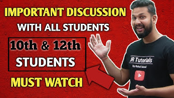 Important Discussion with All Students | JR Tutorials |