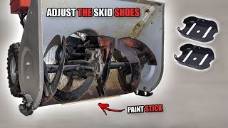 How to Adjust Snowblower Skid Shoes