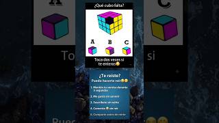 ¿Eres un GENIO? ¡Resuelve este acertijo de Rubik! 🧩✨
