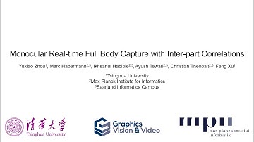 Monocular Real-time Full Body Capture with Inter-part Correlations, CVPR 2021