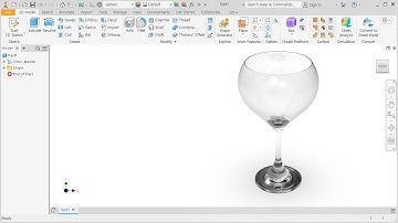 Autodesk Inventor Tutorial #7 | How to make Wine Glass