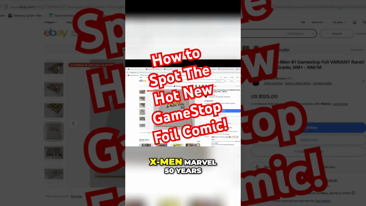 How to Spot The Hot New GameStop X-Men Foil Comic!