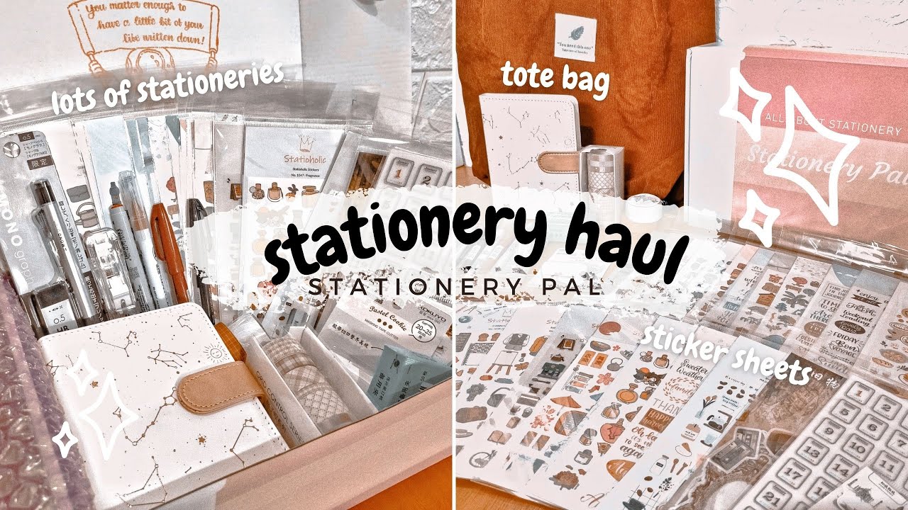 stationery haul from stationery pal 📦