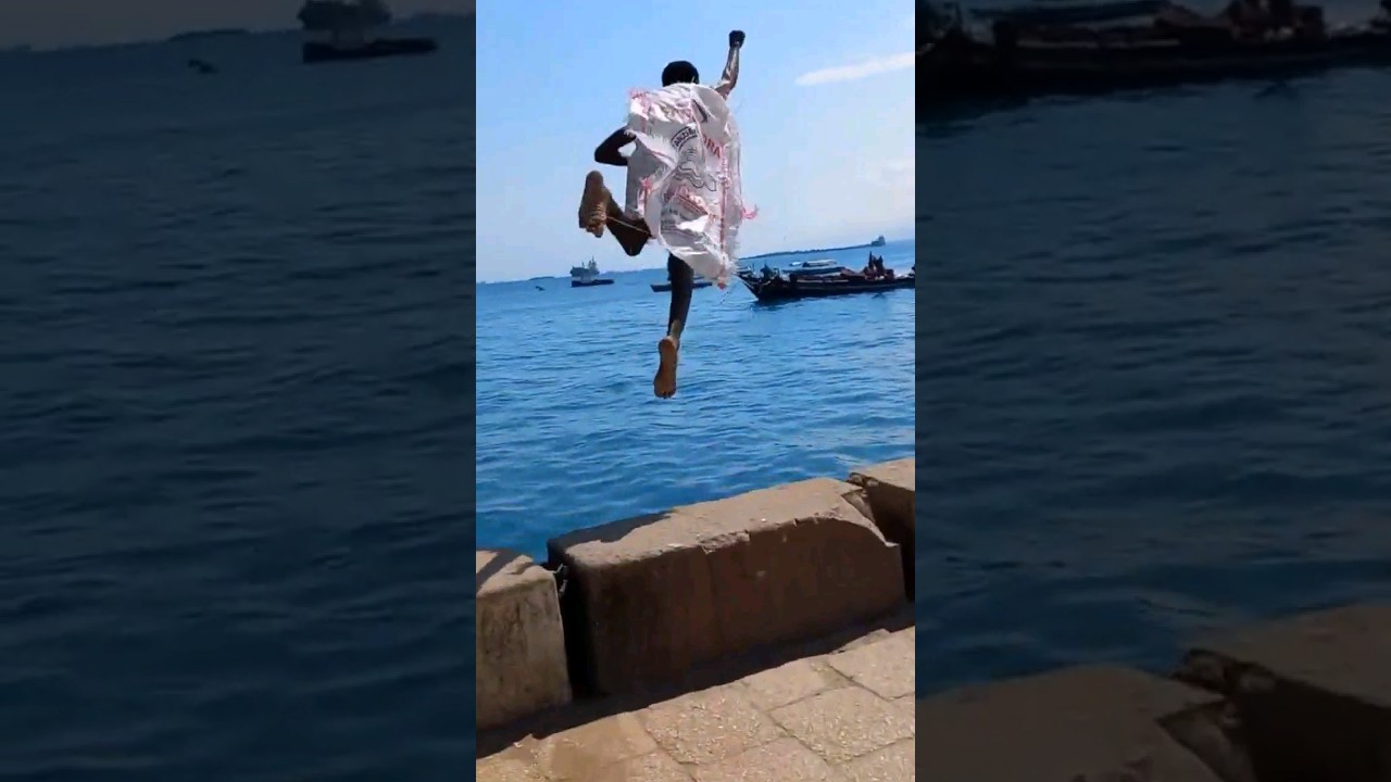 Real Super Man  In Team Daivan Smart Diving In Zanzibar