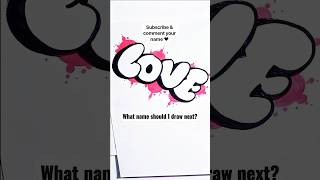How to Draw Graffiti Bubble Letters LOVE 🔥 | Easy Tutorial #03