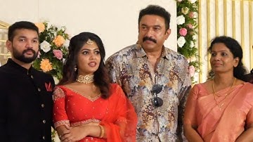 ആദ്യ ഭാര്യയെയും മകനെയും മരുമകളെയും ചേർത്ത് പിടിച്ച് നടൻ ബാബുരാജ് | Actor Baburaj Son Engagement