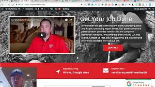 Web Design Overview - Plumbing Company Site