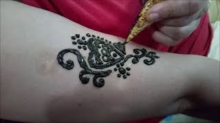 EASY HEENA TATTOO DESIGN FOR ARM