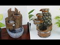 Amazing 2 home made tabletop water fountains  diy fountains using cement  unique fountain ideas