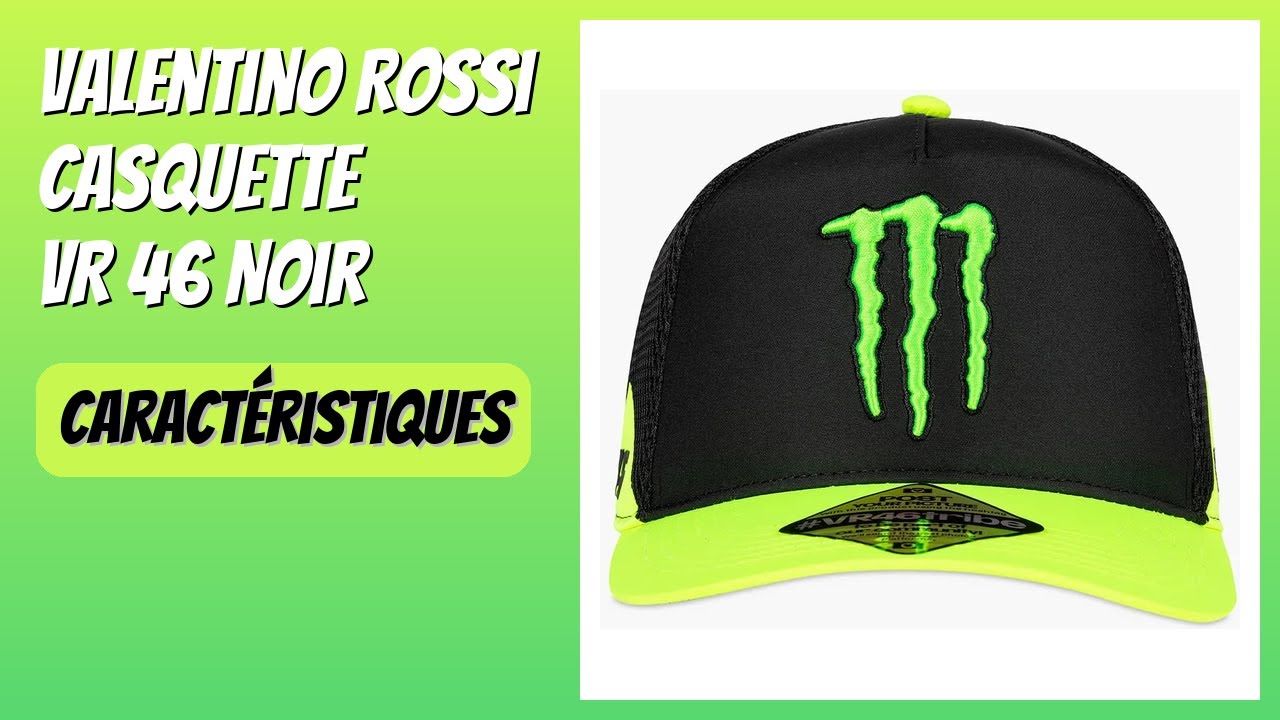 AVIS (2025) : Valentino Rossi Casquette VR 46 Noir. DÉTAILS