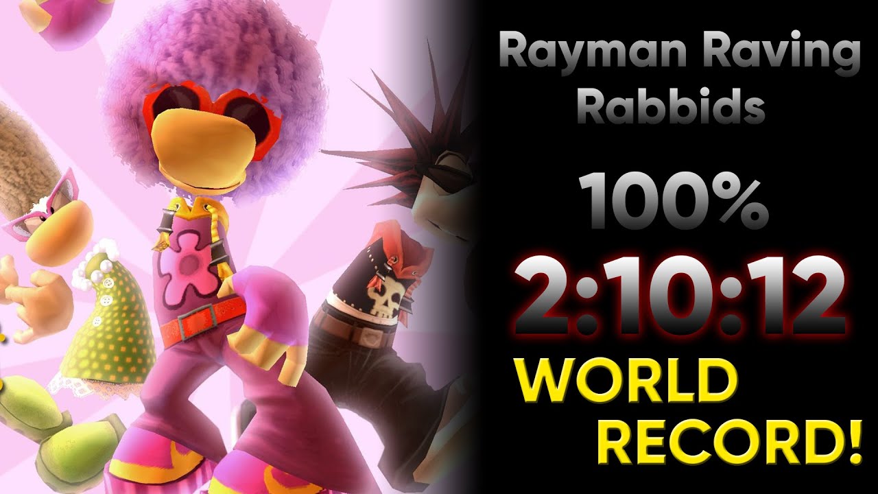 [WORLD RECORD] Rayman Raving Rabbids 100% in 2:10:12.08 - YouTube