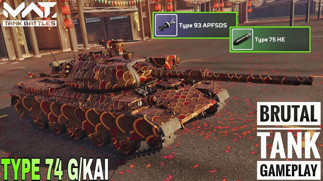 TYPE 74 G/KAI Full Mk3 Max Insane Gameplay ☠️  MWT : TANK BATTLES