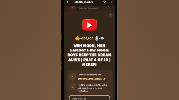 Wen Moon, Wen Lambo? How Moon Boys Keep the Dream Alive | Part 4 of 10 | MemeFi code today|#memefi