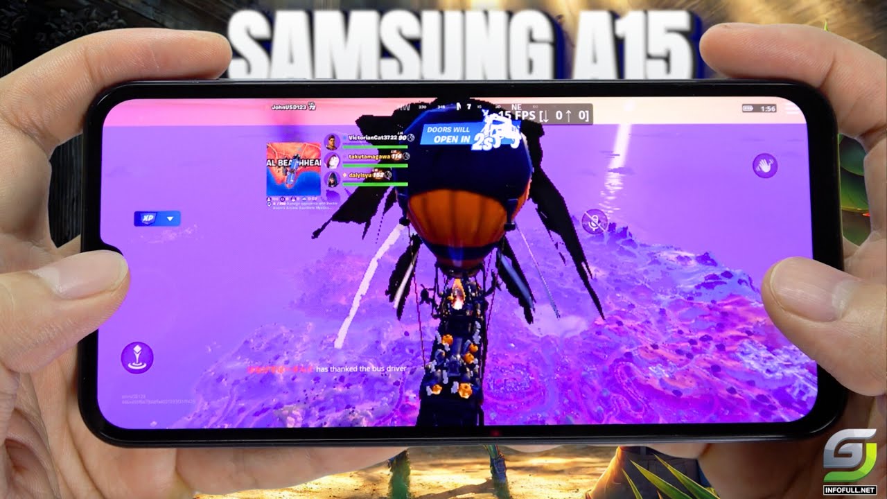 Samsung Galaxy A15 5G Fortnite Mobile Gameplay 2024 | Dimensity 6100+