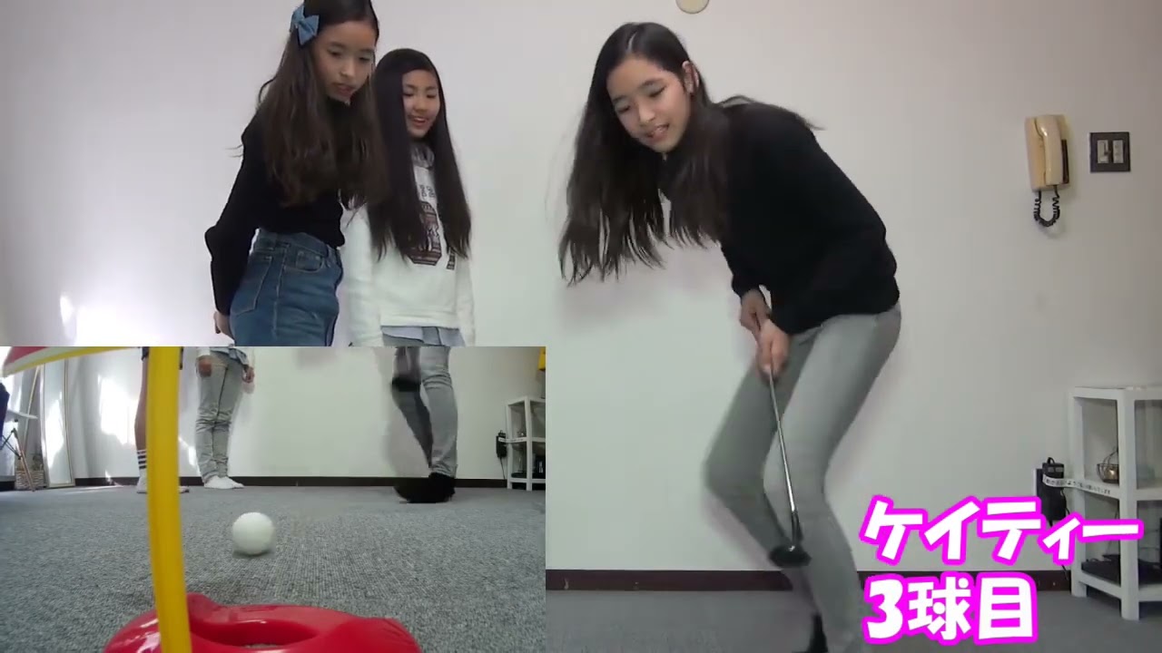【小学生】100均ミニゴルフで対決☆罰ゲームはモノボケ！