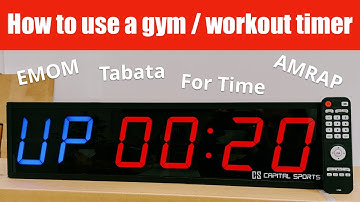 HOW TO USE A GYM WORKOUT TIMER - learn how to program a crossfit workout timer