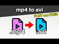 How To Convert Mp4 To Avi Mp4 To Avi Converter FAST Full Guide 