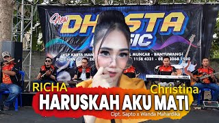 RICHA CRISTINA - HARUSKAH AKU MATI ( Cover Live New Dhesta Music )