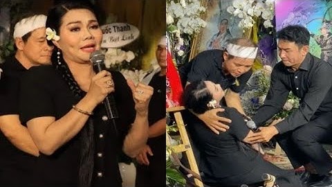 Ngọc Huyền ngất xỉu, nhiều nghệ sĩ khóc nghẹn tại đám tang NSƯT Vũ Linh