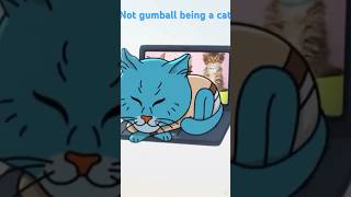 Not Gumball Being A Cat Sleeping On A Laptop