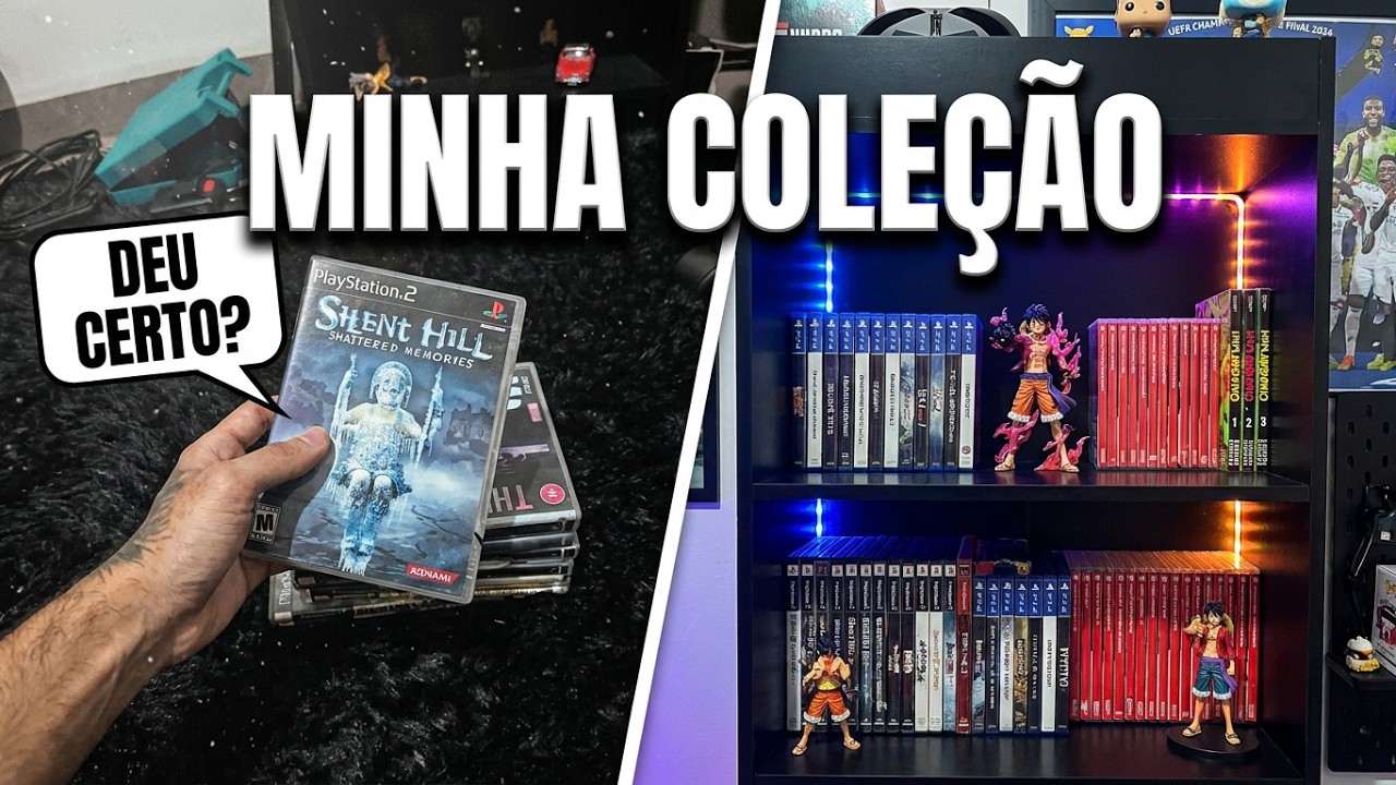 Finalmente Mostrei Minha Coleção de Jogos Físicos!