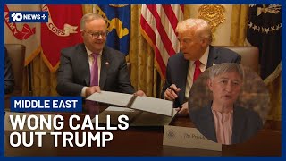 Disagreement Penny Wong Fires Back At Trumps Claims About Australias Lack Of Support 10 News