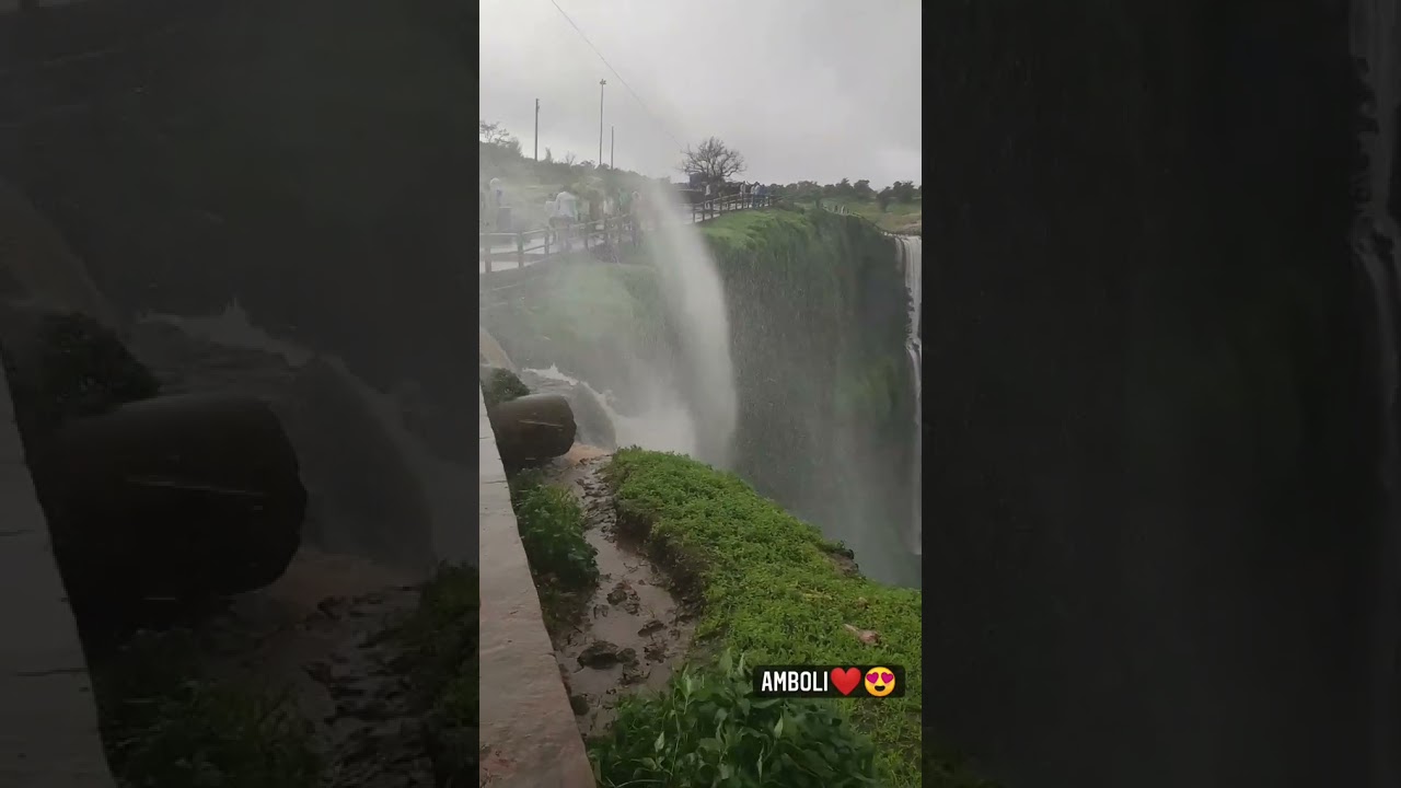 kavalesad reverse waterfall ,amboli