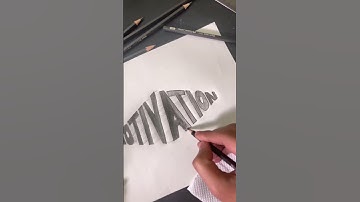 3D lettering on paper #lettering #pencildrawing #shorts #calligraphy #handlettering #letteringart