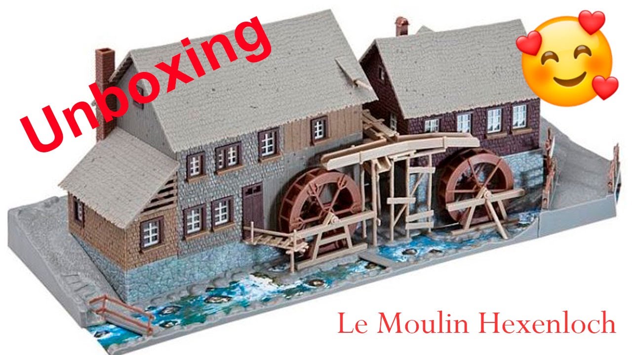 Faller 130388 – Moulin Hexenloch – Kit Maquette Paysage Échelle HO Pour Train Miniature