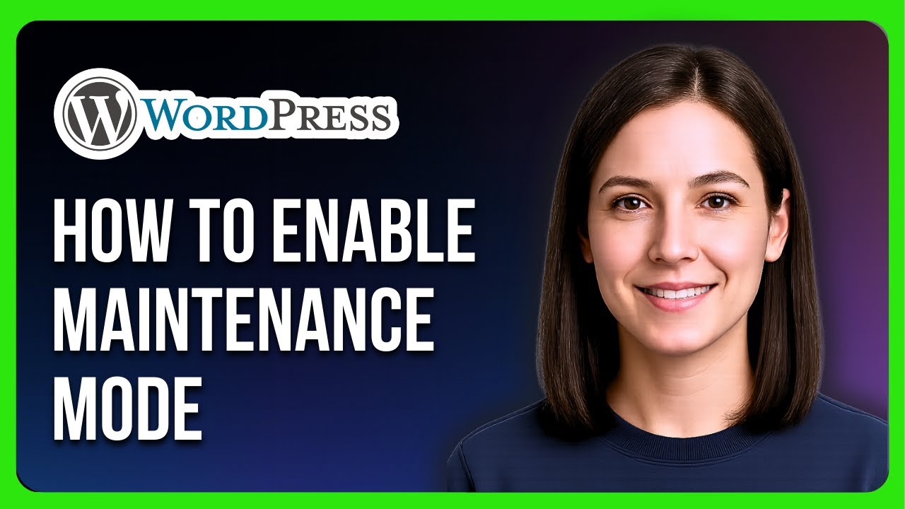 How to Enable Maintenance Mode in WordPress - YouTube