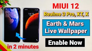 Enable Miui 12 Super live wallpaper for Realme devices | Best electric wallpaper for Realme devices