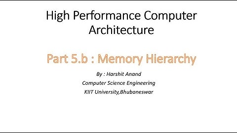High Performance Computer Architecture - Cache Memory (Part-2)