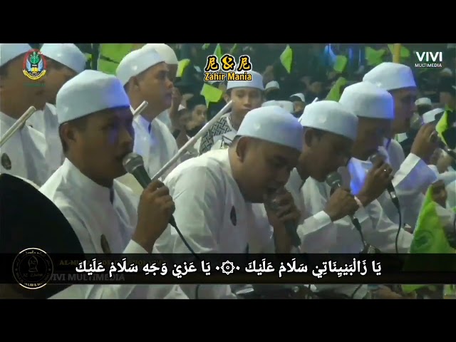 Az Zahir - Ahmad Ya Habibi u0026 Alaika Sholallah full lirik_Manggisan Bersholawat class=