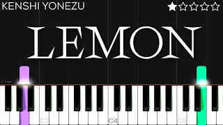 Kenshi Yonezu - Lemon | EASY Piano Tutorial