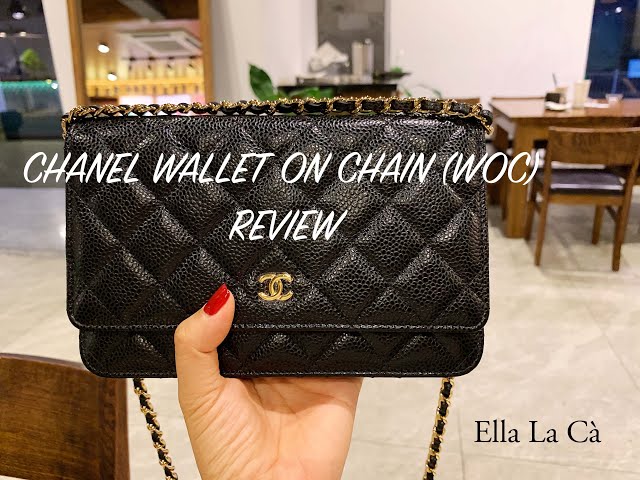 Review: Túi Chanel Wallet On Chain (Woc) Classic Caviar - Youtube