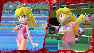 All 17 Events (Peach gameplay) | Mario and Sonic at the Rio 2016 Olympic Games for Wii U ᴴᴰ screenshot 3