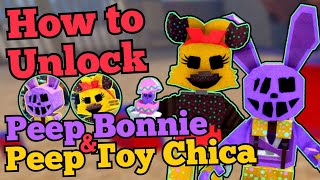 How to Unlock Peep Bonnie & Peep Toy Chica!!! | Return to Animatronica | Roblox