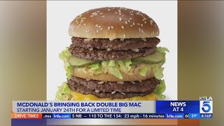 McDonald's bringing back Double Big Mac for a limited time