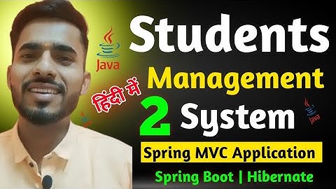 Student Management System | Spring MVC | Spring Boot | Full Stack Project | #2  @TheKiranAcademy