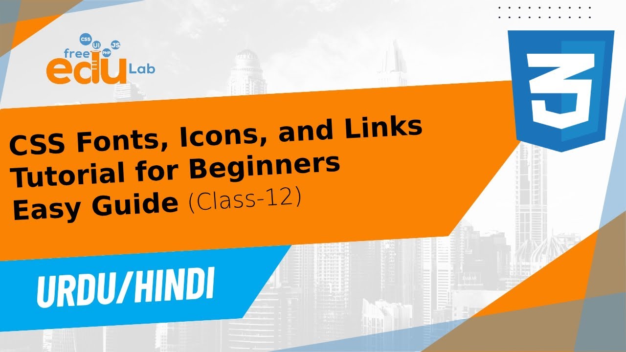 CSS Tutorial for Beginners: Icons, Fonts, and Links for Web Design ...