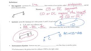 Geometry Lesson 1-2 Segment Measure