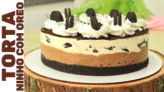 TORTA MOUSSE DE NINHO COM OREO: SEM FORNO E SEM GELATINA | Perfeita e deliciosa