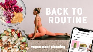 getting back into routine / vlog, healthy vegan meals