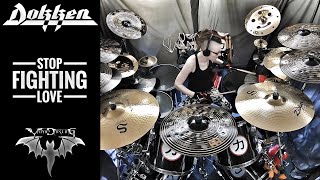 Dokken - Stop Fighting Love - drum cover - (Vampdarling)
