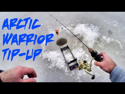 FAVORITE TIP UP FOR CRAPPIES!! - Ice Fishing with the Clam Arctic Warrior 