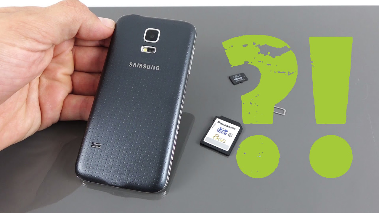  New  Samsung Galaxy S5 mini microSIM / microSD Karte einlegen