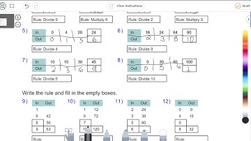 Input Output Tables: Multiplication and Division